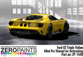 Zero Paints Paint - Ford GT Triple Yellow - Zero Paints - ZP1548TY | Toms Modelautos