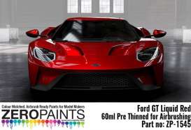 Zero Paints Paint - Ford GT Liquid Red - Zero Paints - ZP1545LR | Toms Modelautos