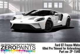 Zero Paints Paint - Ford GT Frozen White - Zero Paints - ZP1546FW | Toms Modelautos