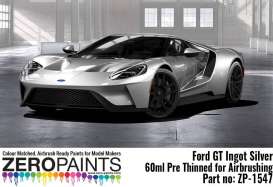 Zero Paints Paint - Ford GT Ingot Silver - Zero Paints - ZP1547IS | Toms Modelautos