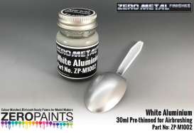 Zero Paints Paint - White Aluminium - Zero Paints - ZPM1002 | Toms Modelautos