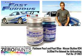 Zero Paints Paint - platinum pearl/pearl blue - Zero Paints - ZP1463 | Toms Modelautos