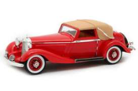 Mercedes Benz  - 500K 1935 red - 1:43 - Matrix - 41302-152 - MX41302-152 | Toms Modelautos