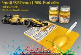 Zero Paints Paint - Renault RS16 pearl yellow - Zero Paints - ZP1396 | Toms Modelautos