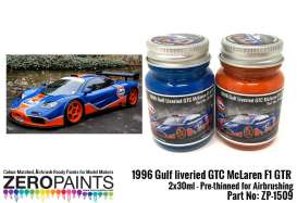 Zero Paints Paint - 1996 Gulf orange and blue - Zero Paints - ZP1509 | Toms Modelautos
