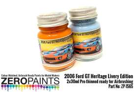 Zero Paints Paint - 2006 Ford GT blue and orange - Zero Paints - ZP1565 | Toms Modelautos