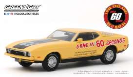 Ford Mustang - Mach 1 1973 yellow/black - 1:43 - GreenLight - 86571 - gl86571 | Toms Modelautos