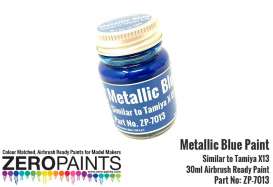 Zero Paints Paint - metallic blue - Zero Paints - ZP7013 | Toms Modelautos