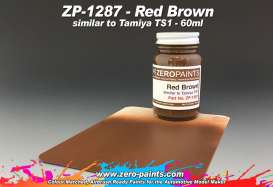 Zero Paints Paint - red brown - Zero Paints - ZP1287 | Toms Modelautos