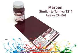 Zero Paints Paint - maroon - Zero Paints - ZP-1309 - ZP1309 | Toms Modelautos