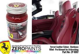 Zero Paints Paint - Leather Colour Bordeaux - Zero Paints - ZP-1007lcbo - ZP1007lcbo | Toms Modelautos