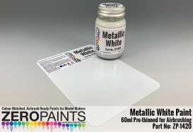 Zero Paints Paint - Metallic White - Zero Paints - ZP-1420 - ZP1420 | Toms Modelautos