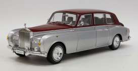 Rolls Royce  - silver/red - 1:18 - Kyosho - 8905sr - kyo8905sr | Toms Modelautos