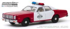 Dodge  - Monaco 1977 red/white - 1:43 - GreenLight - 86573 - gl86573 | Toms Modelautos