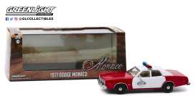 Dodge  - Monaco 1977 red/white - 1:43 - GreenLight - 86573 - gl86573 | Toms Modelautos