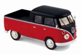 Volkswagen  - 1961 red/black - 1:43 - Norev - 840218 - nor840218 | Toms Modelautos