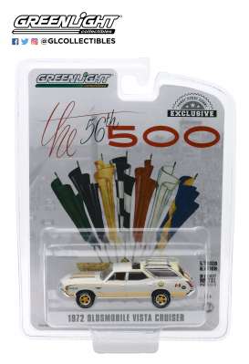 Oldsmobile  - Vista Cruiser 1972 cream/yellow - 1:64 - GreenLight - 30114 - gl30114 | Toms Modelautos