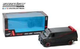 GMC  - Vandura *the A-Team* 1983 grey/black - 1:18 - GreenLight - 13567 - gl13567 | Toms Modelautos