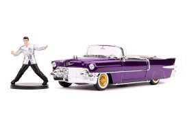 Cadillac - Eldorado *Elvis Presley* 1956 purple - 1:24 - Jada Toys - 30985 - jada30985 | Toms Modelautos Cadillac - Eldorado *Elvis Presley* 1956 purple - 1:24 - Jada Toys - 30985 - jada30985 | Toms Modelautos