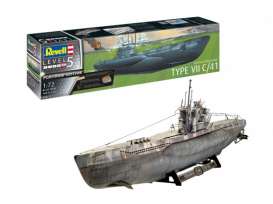 Submarine  - Type VII  - 1:48 - Revell - Germany - 05163 - revell05163 | Toms Modelautos