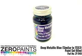 Zero Paints Paint - Deep Metallic Blue - Zero Paints - ZP1149 | Toms Modelautos