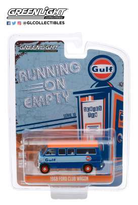 Ford - Club Wagon 1968 blue/orange - 1:64 - GreenLight - 41100B - gl41100B | Toms Modelautos Ford - Club Wagon 1968 blue/orange - 1:64 - GreenLight - 41100B - gl41100B | Toms Modelautos