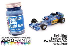 Zero Paints Paint - Benetton Light Blue - Zero Paints - ZP1262 | Toms Modelautos