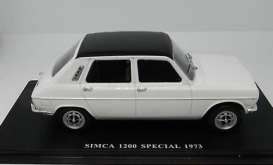 Simca  - 1200 1973 white - 1:24 - Magazine Models - 24simca1200 - mag24simca1200w | Toms Modelautos