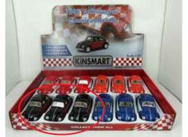 Volkswagen  - 1967 black/red - 1:32 - Kinsmart - KT5373Dbk | Toms Modelautos