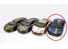 Lamborghini  - Huracan LP610-4 Avio 2016 matt blue - 1:36 - Kinsmart - KT5401Dmb | Toms Modelautos