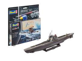 Submarine  - Type VII  - 1:350 - Revell - Germany - 65154 - revell65154 | Toms Modelautos