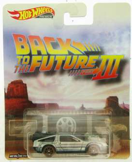 Delorean  - Back to the Future III silver - 1:64 - Hotwheels - FLD25 - hwmvFLD25 | Toms Modelautos