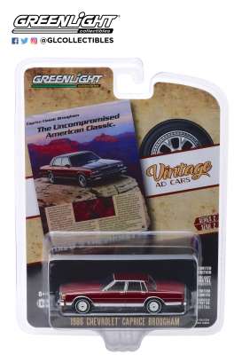 Chevrolet  - Caprice  1986 red - 1:64 - GreenLight - 39030F - gl39030F | Toms Modelautos