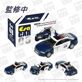 Audi  - A6 Taiwan Police #28 2008 blue/white - 1:64 - Era - AU19A6RF08 - Era19A6RF08 | Toms Modelautos