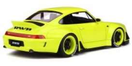 Porsche  - RWB 993 Duck Tail yellow - 1:18 - Kyosho - GTS026KJ-B - GTS026y | Toms Modelautos