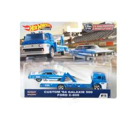 Ford - Galaxie 500 & Ford C-800 1964 blue/white - 1:64 - Hotwheels - FYT15 - hwmvFYT15 | Tom's Modelauto's Ford - Galaxie 500 & Ford C-800 1964 blue/white - 1:64 - Hotwheels - FYT15 - hwmvFYT15 | Tom's Modelauto's