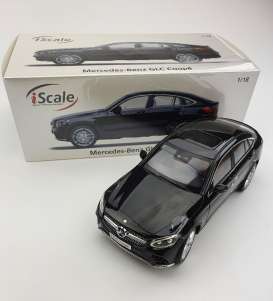 Mercedes Benz  - GLC coupe 2018 black - 1:18 - iScale - iscale18GLCbk | Toms Modelautos