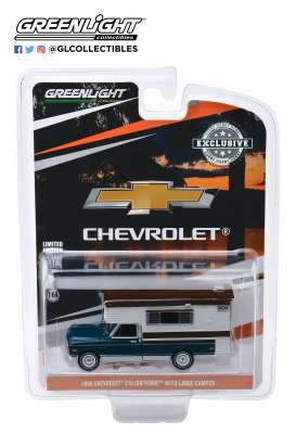 Chevrolet  - C10 blue/white/brown - 1:64 - GreenLight - 30121 - gl30121 | Toms Modelautos