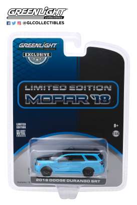 Dodge  - Durango 2018 blue - 1:64 - GreenLight - 30130 - gl30130 | Toms Modelautos