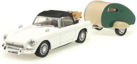 MG - closed top & caravan white/black/green - 1:43 - Cararama - cara147011 | Tom's Modelauto's MG - closed top & caravan white/black/green - 1:43 - Cararama - cara147011 | Tom's Modelauto's