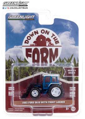 Tractor  - 1982 blue/black - 1:64 - GreenLight - 48040C - gl48040C | Toms Modelautos