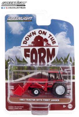 Tractor  - 1982 red/black - 1:64 - GreenLight - 48040D - gl48040D | Toms Modelautos