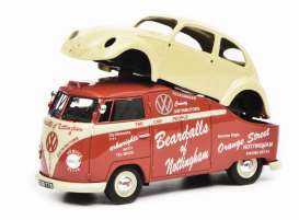 Volkswagen  - Type 1a red/cream - 1:43 - Schuco - 9078 - schuco9078 | Toms Modelautos