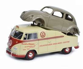 Volkswagen  - Type 1a cream/grey - 1:18 - Schuco - 0163 - schuco0163 | Toms Modelautos