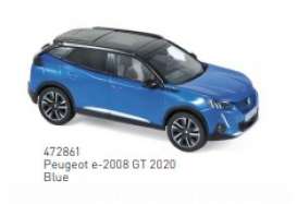 Peugeot  - e-2008 GT 2020 blue - 1:43 - Norev - 472861 - nor472861 | Toms Modelautos