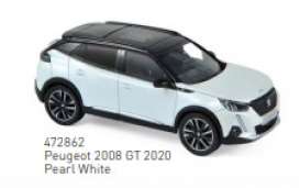 Peugeot  - 2008 GT 2020 white - 1:43 - Norev - 472862 - nor472862 | Toms Modelautos