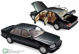 Mercedes Benz  - S320 1997 black - 1:18 - Norev - 183721 - nor183721 | Toms Modelautos