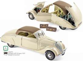Peugeot  - 1937 beige/caramel - 1:18 - Norev - 184872 - nor184872 | Toms Modelautos
