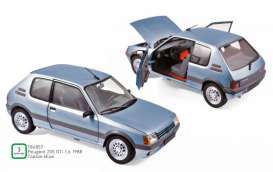 Peugeot  - 205 GTi 1.6 1988 blue - 1:18 - Norev - 184857 - nor184857 | Toms Modelautos