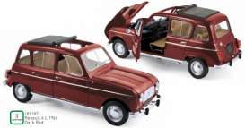 Renault  - 4L 1966 dark red - 1:18 - Norev - 185187 - nor185187 | Toms Modelautos